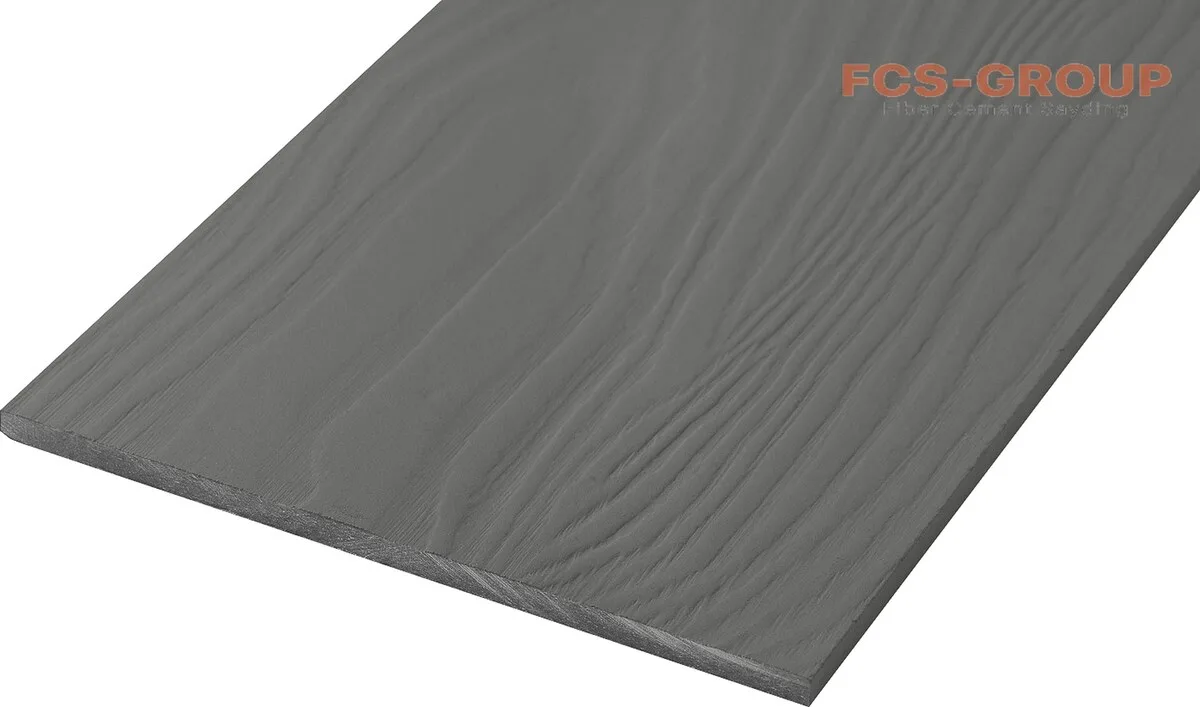 Фиброцементный сайдинг 190х8мм FCSPRO Вуд F54 пепельный минерал (3м)