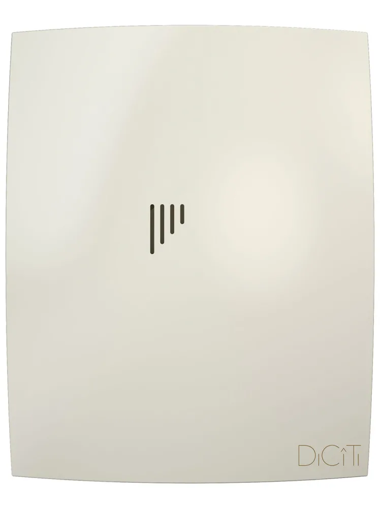 Вентилятор накладной BREEZE D125 обратный клапан Ivory DICITI