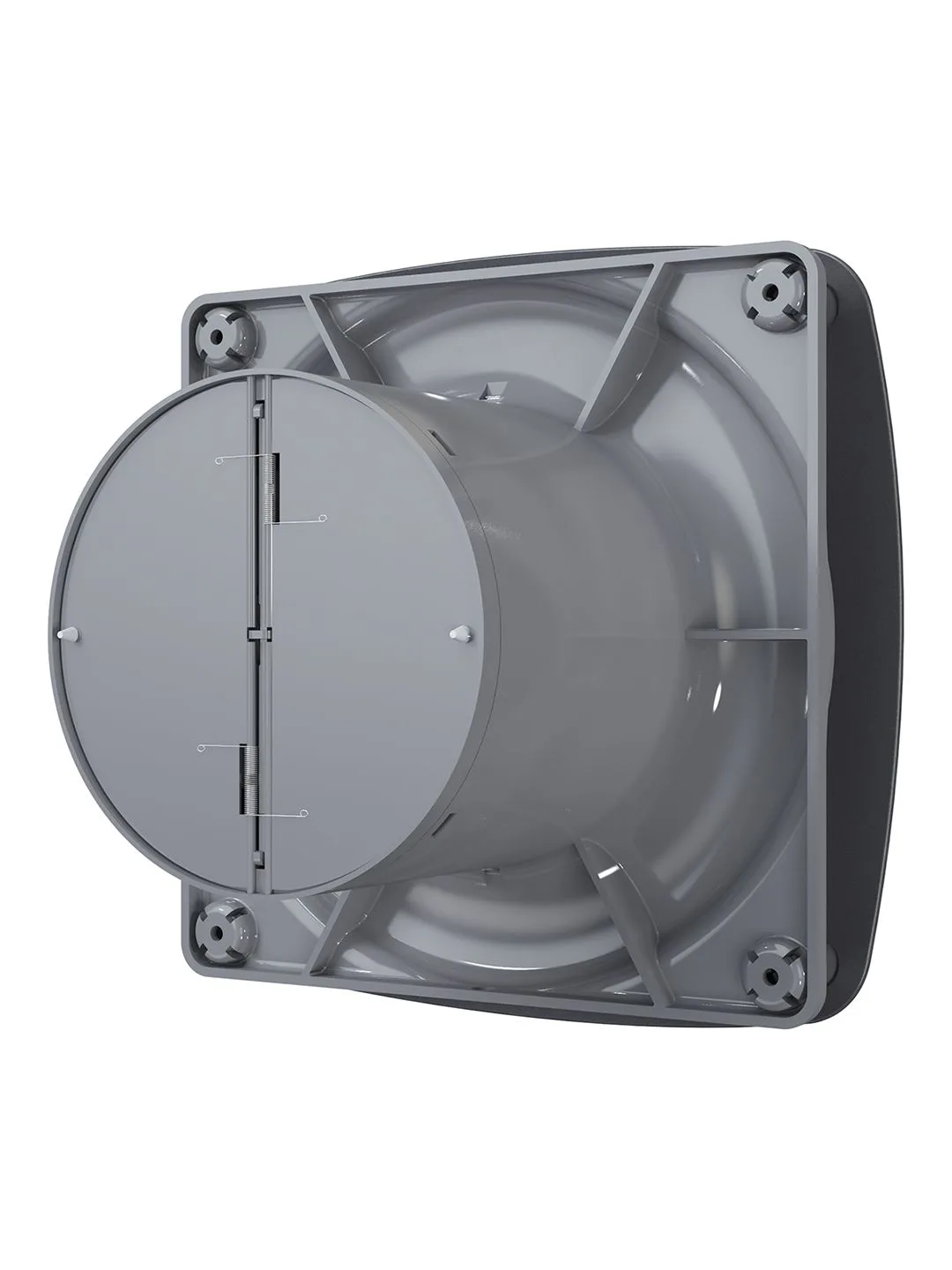 Вентилятор накладной RIO D100 обратный клапан Dark gray metal DICITI