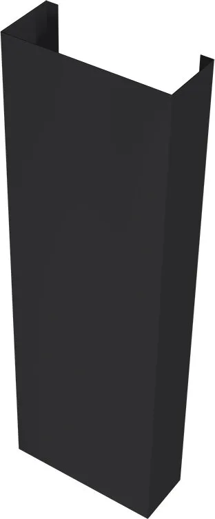 Полустолб для С21 0,5 Velur RAL 9005 черный (2,0м)