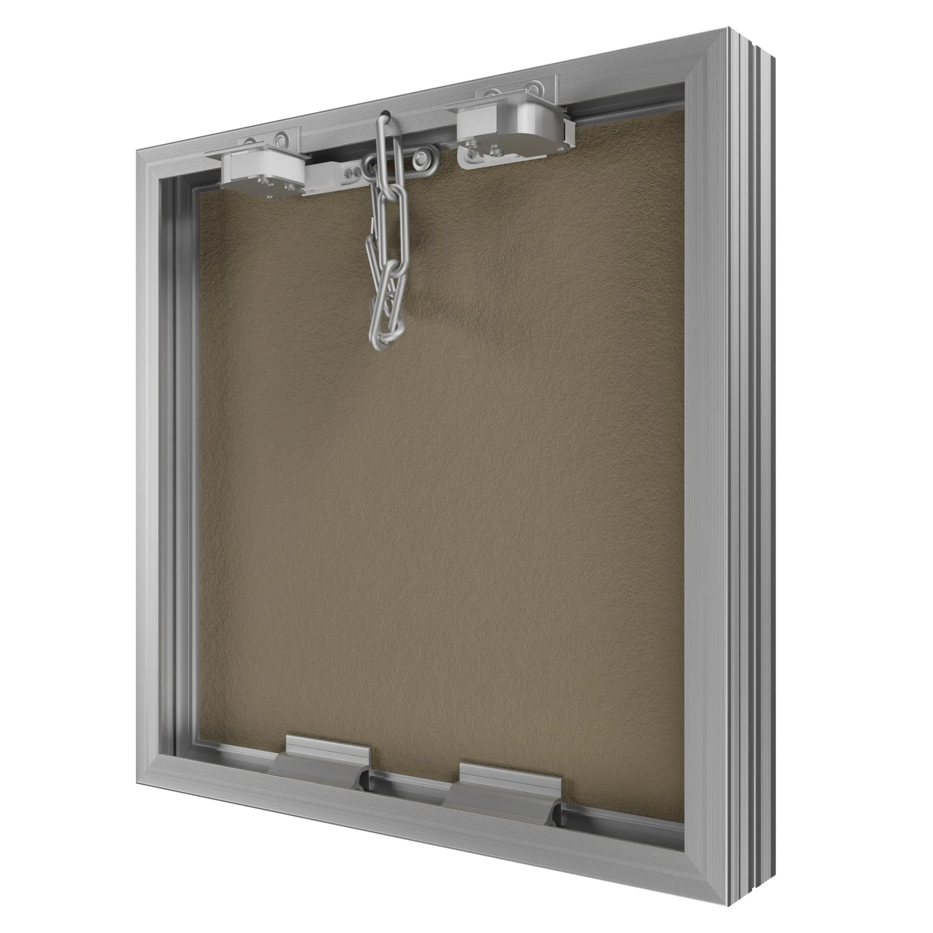 Люк ревизионный D Ceramo Base 600х600 скрытый монтаж съемный алюминий EVECS