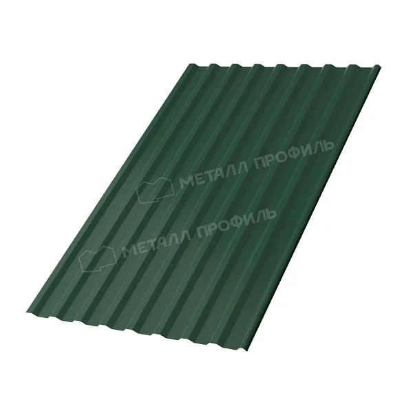 Профлист МЕТАЛЛ ПРОФИЛЬ МП-20x1100-R Металл Профиль (PURMAN-20-6005-0,5), RAL6005 Зеленый мох