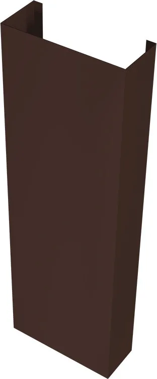 Полустолб для С21 0,45 Drap TwinColor RAL 8017 шоколад (2,5м)