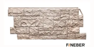 Фасадная панель FineBer Камень дикий, Песочный