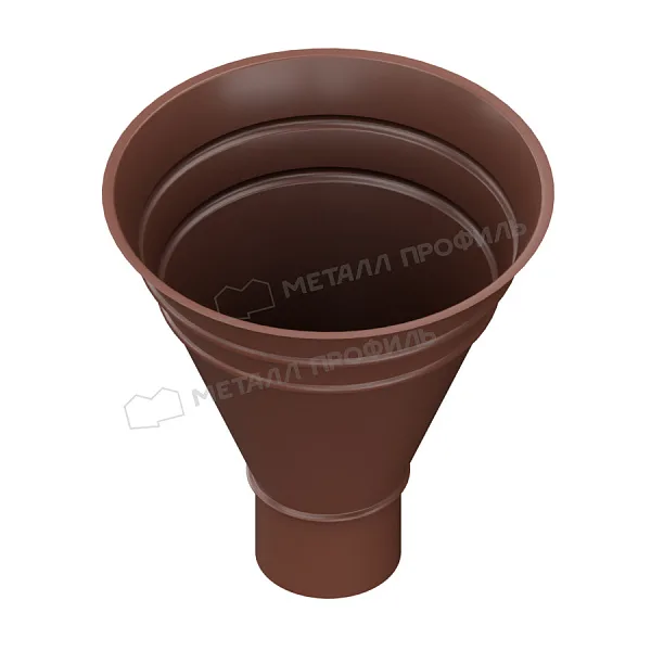 Воронка водосборная МЕТАЛЛ ПРОФИЛЬ Foramina PUR D100/300 Ral 8017