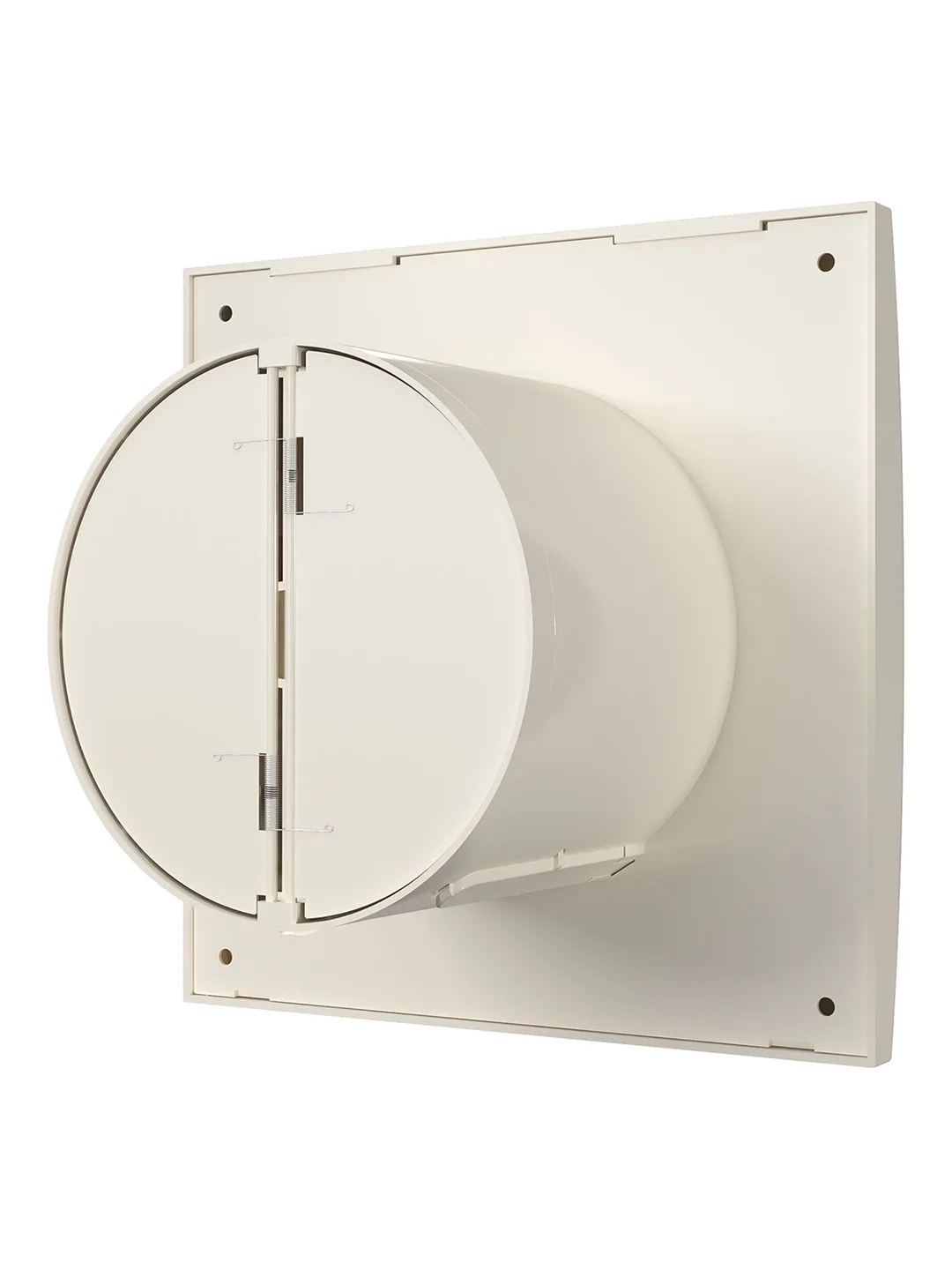 Вентилятор накладной AURA D100 обратный клапан Ivory DICITI