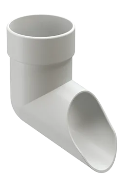 Наконечник водосточной трубы Люкс (Lux) Пломбир, (RAL 9003) Döcke