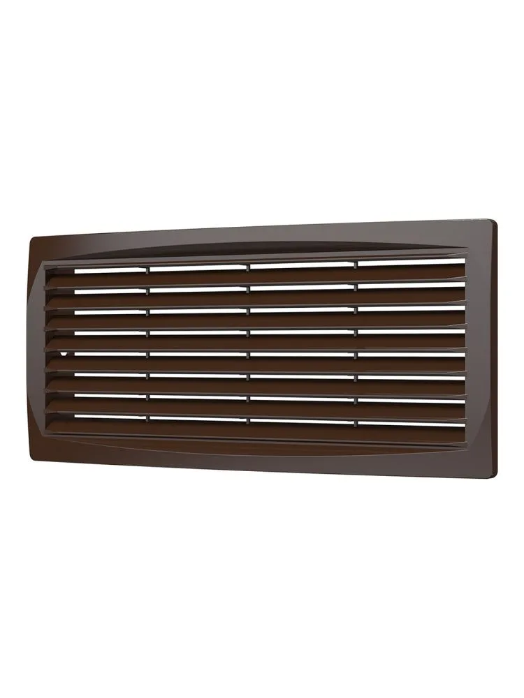 Решетка вентиляционная ДП фланец 275х105 переточная 300х135 пластик Brown ERA