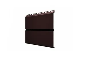 Сайдинг металлический ЭкоБрус 0,345 0,45 PE RAL 8017 шоколад