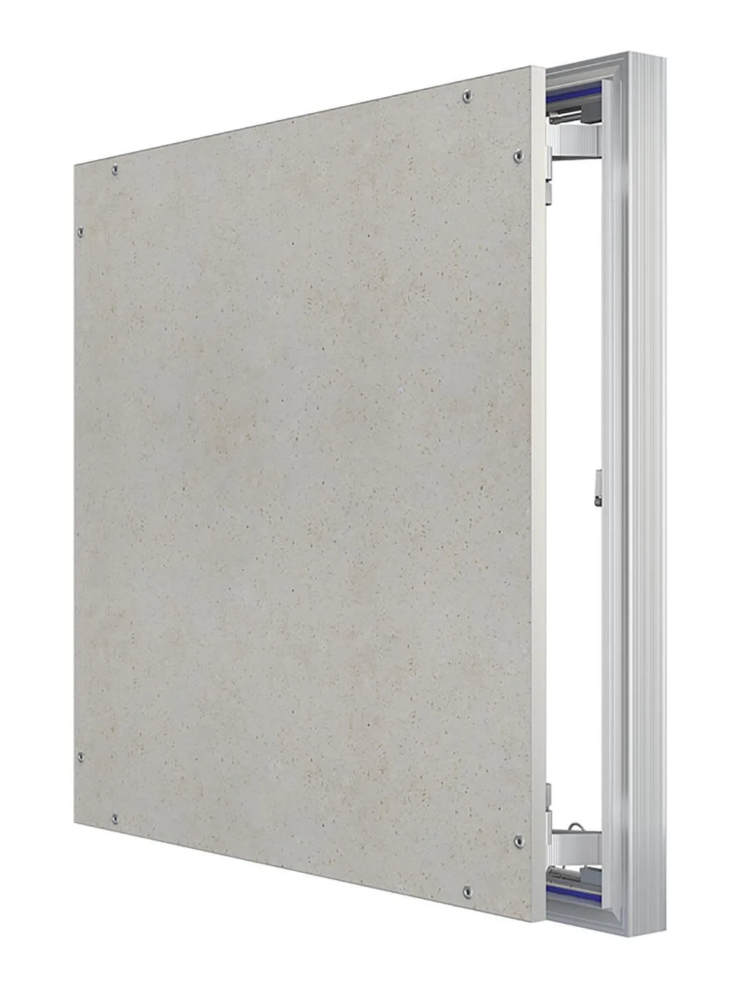 Люк ревизионный D Ceramo Optimum 600х600 скрытый монтаж петля алюминий EVECS