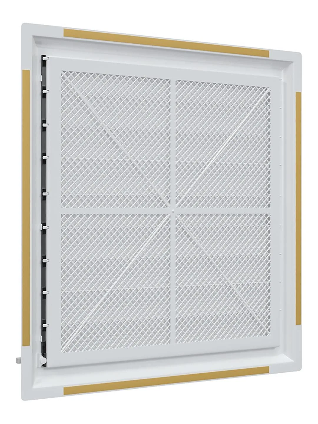 Решетка вентиляционная AIRVENT регулируемая жалюзи 452х483 пластик ERA