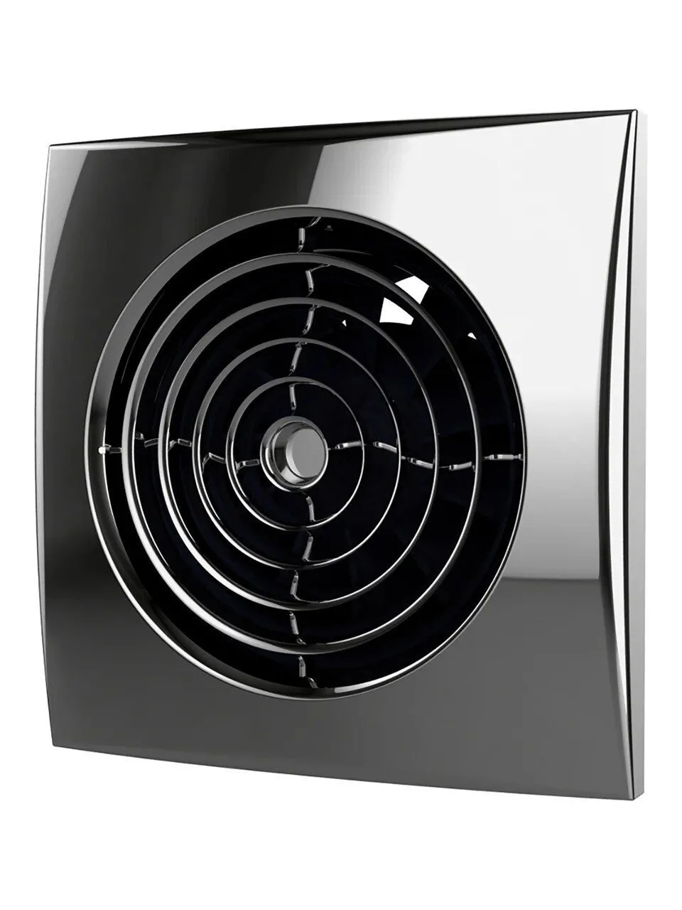 Вентилятор накладной AURA D100 обратный клапан Chrome DICITI