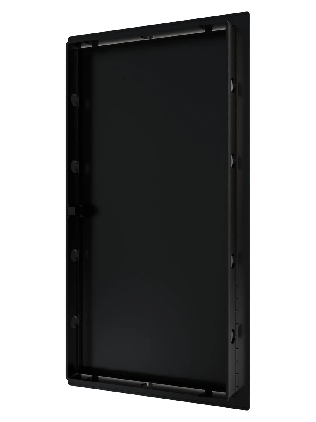 Люк ревизионный LN фланец 150х300 нажимной 172х322 пластик Black EVECS