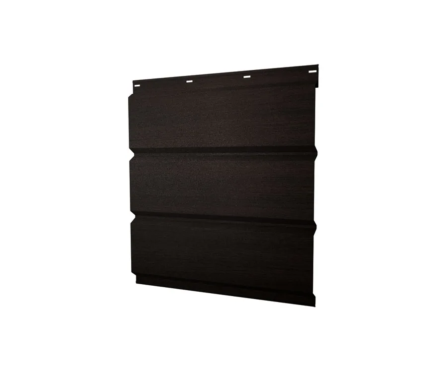 Софит металлический без перфорации 0,45 Print Elite с пленкой Coffee Wood TwinColor