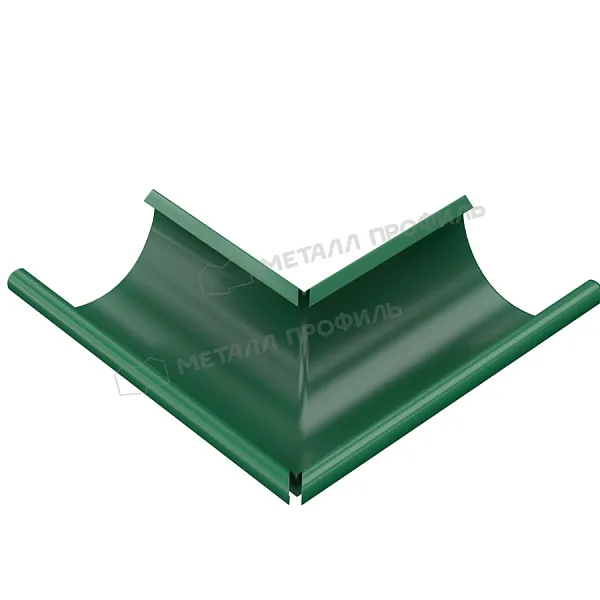 Угол желоба наружный МЕТАЛЛ ПРОФИЛЬ Foramina PUR D150 Ral 6005