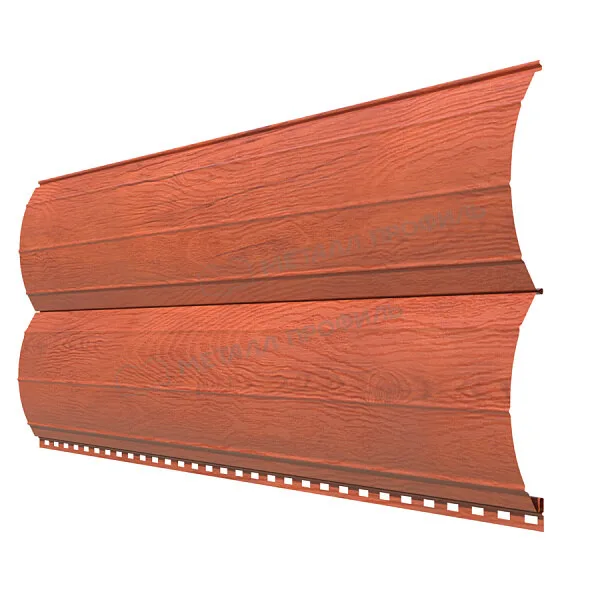 Сайдинг МЕТАЛЛ ПРОФИЛЬ Woodstock-Н-28х330 (ECOSTEEL_T-12-Дуб-0.45)