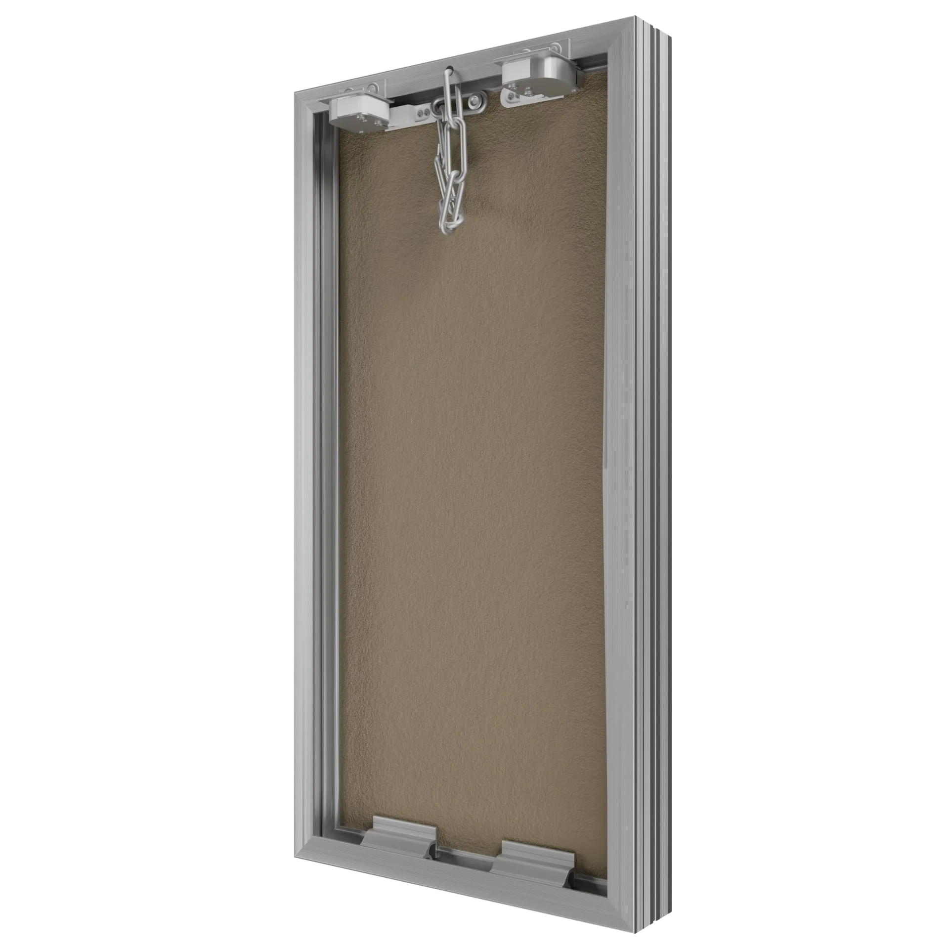 Люк ревизионный D Ceramo Base 300х600 скрытый монтаж съемный алюминий EVECS