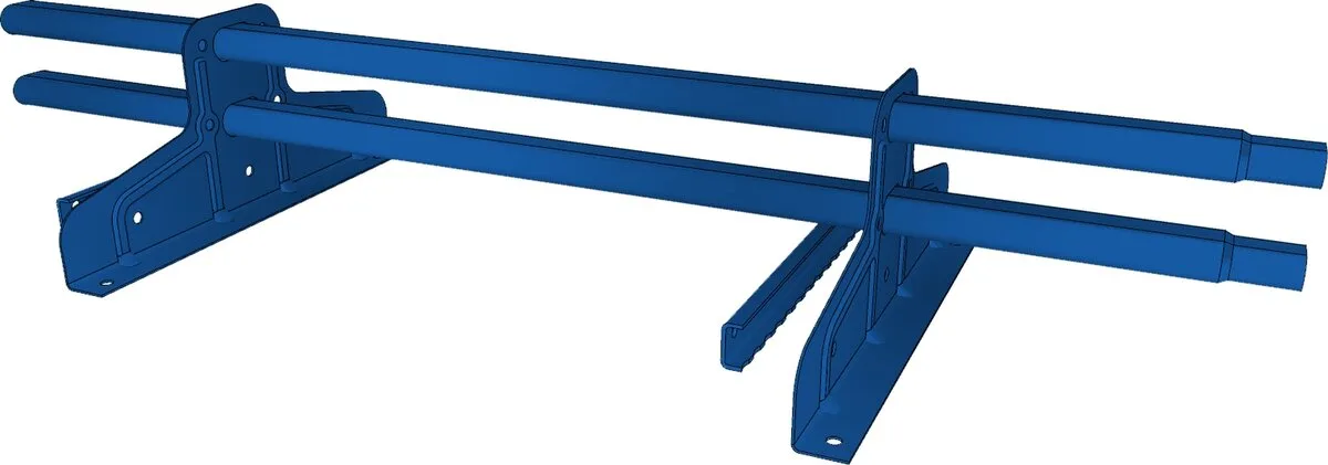 Снегозадержатель трубчатый для фальца Премиум d 45х25 RAL 5005 (1м) оцинкованный