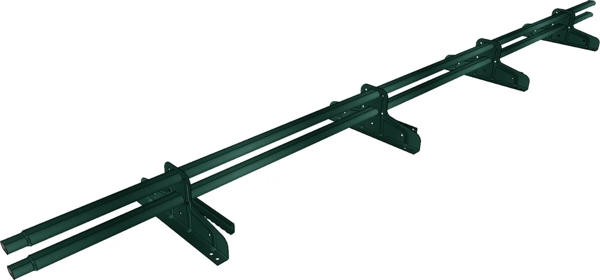 Снегозадержатель трубчатый для фальца Премиум d 45х25 RAL 6005 (3м) оцинкованный
