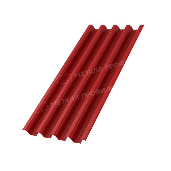 Профлист МЕТАЛЛ ПРОФИЛЬ Н-75x750-A Металл Профиль (ПЭ-01-3020-0,7), RAL3020 Красный насыщенный