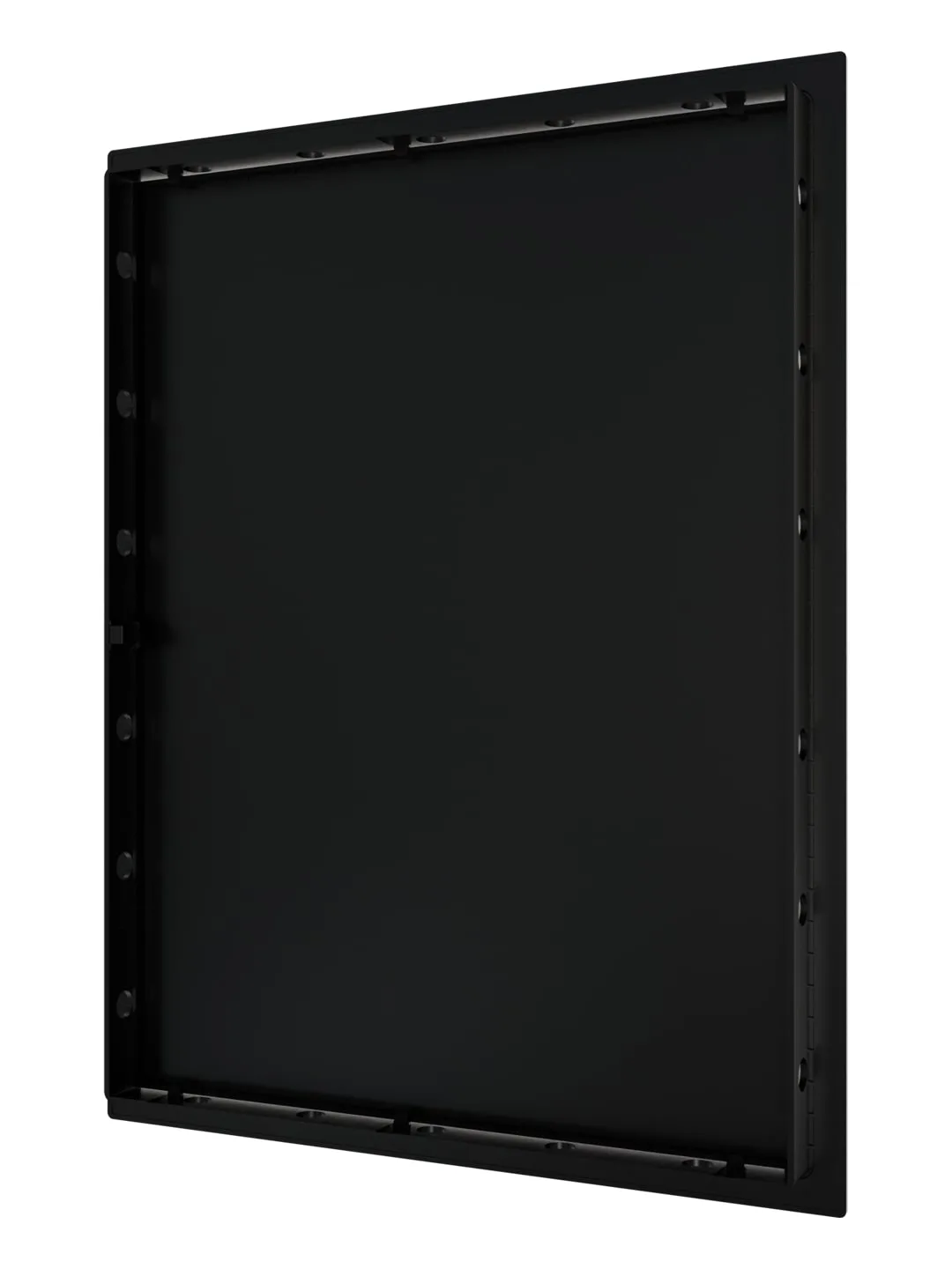 Люк ревизионный LN фланец 300х400 нажимной 327х427 пластик Black EVECS