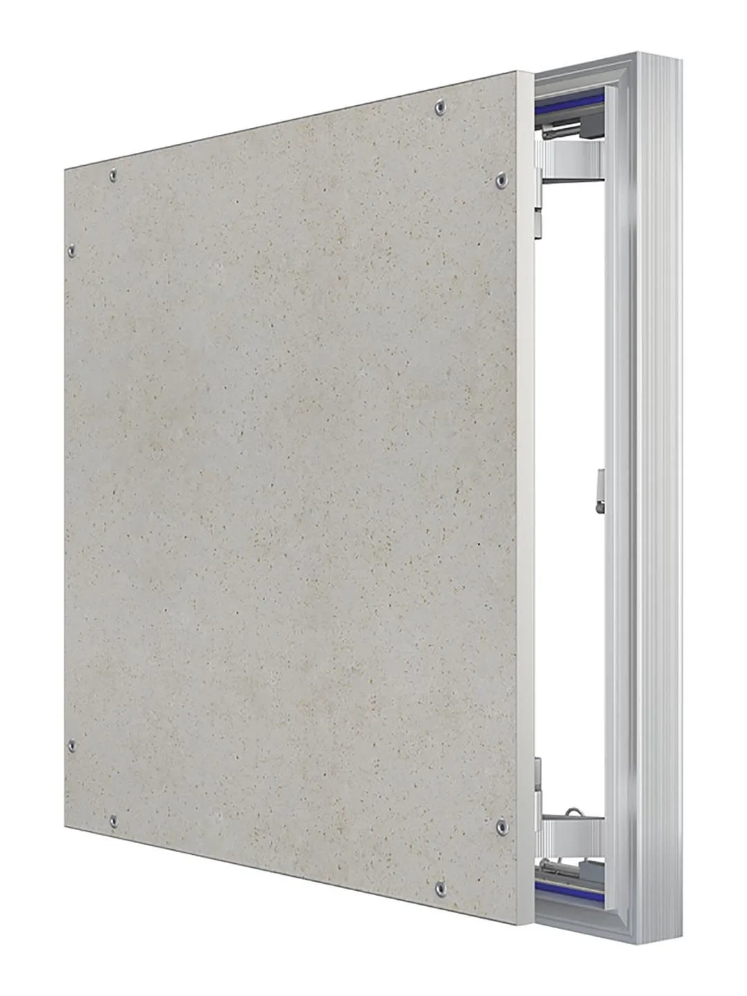 Люк ревизионный D Ceramo Optimum 500х500 скрытый монтаж петля алюминий EVECS