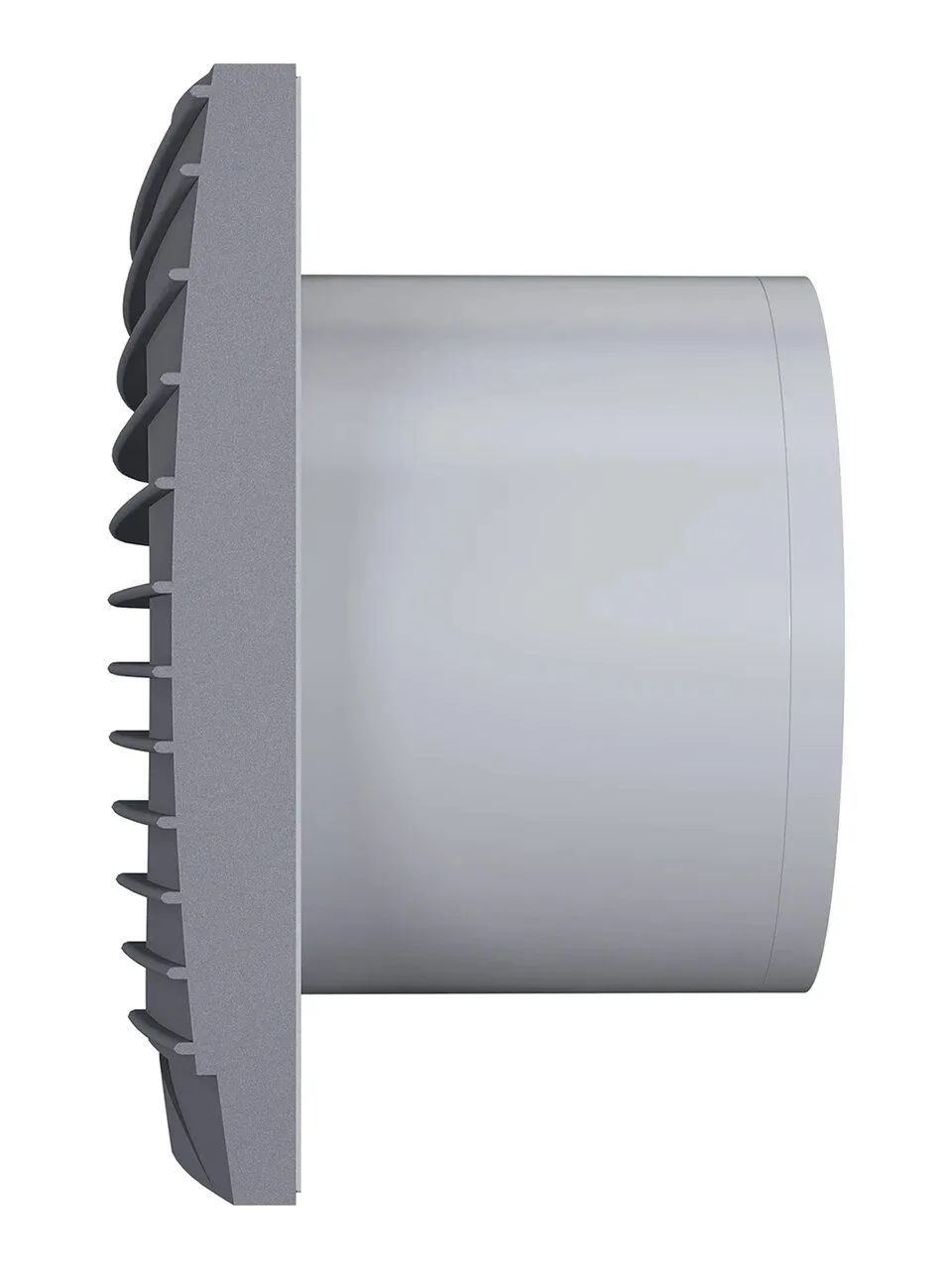 Вентилятор накладной SILENT D125 обратный клапан Dark gray metal DICITI