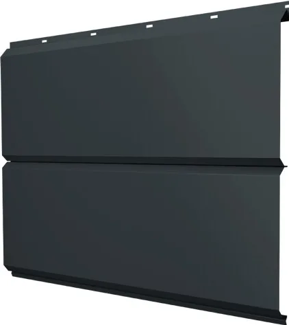 ЭкоБрус новый Grand Line 0,5 Velur с пленкой RAL 7016 антрацитово-серый