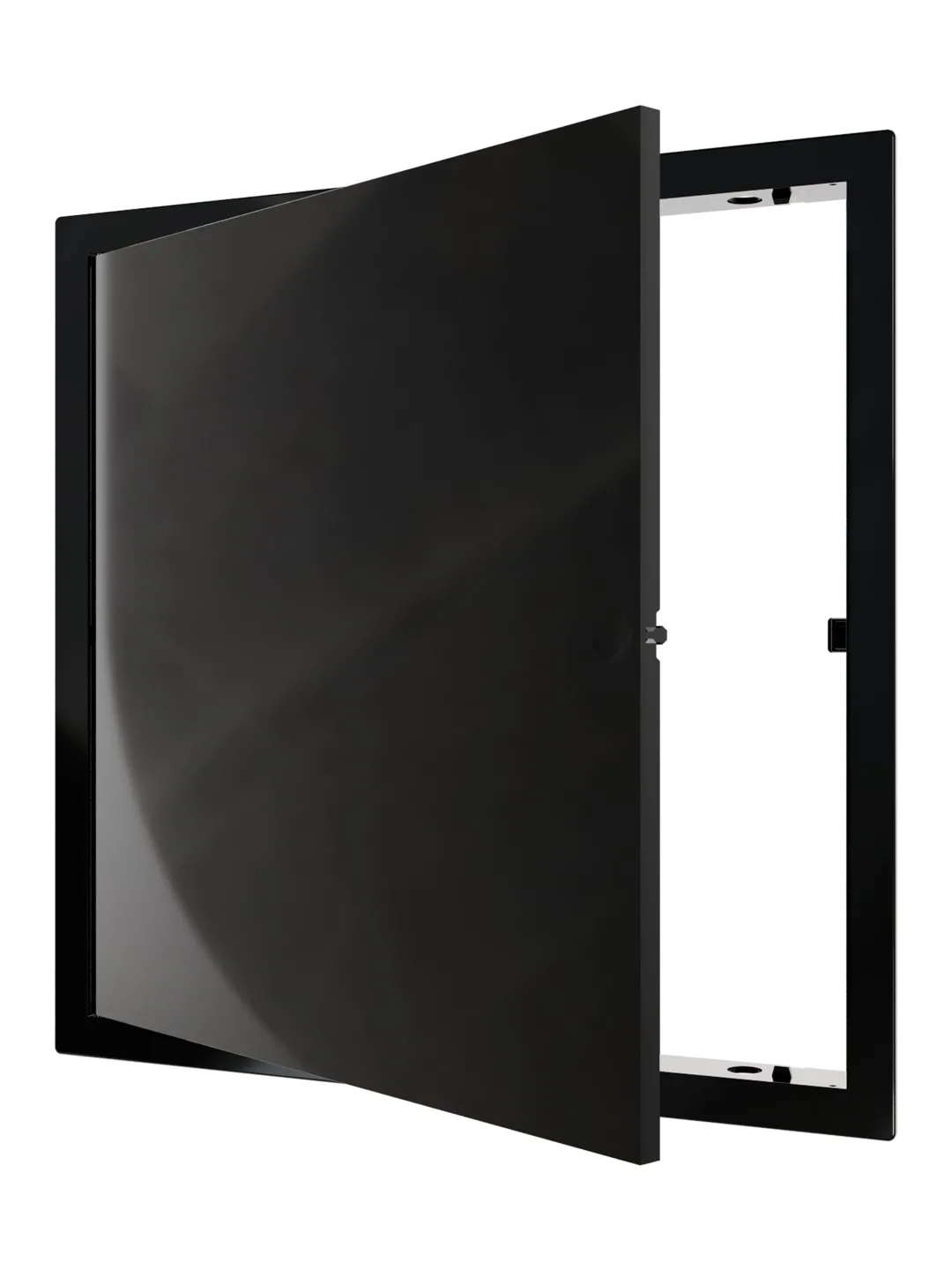 Люк ревизионный LN фланец 300х300 нажимной 327х327 пластик Black EVECS