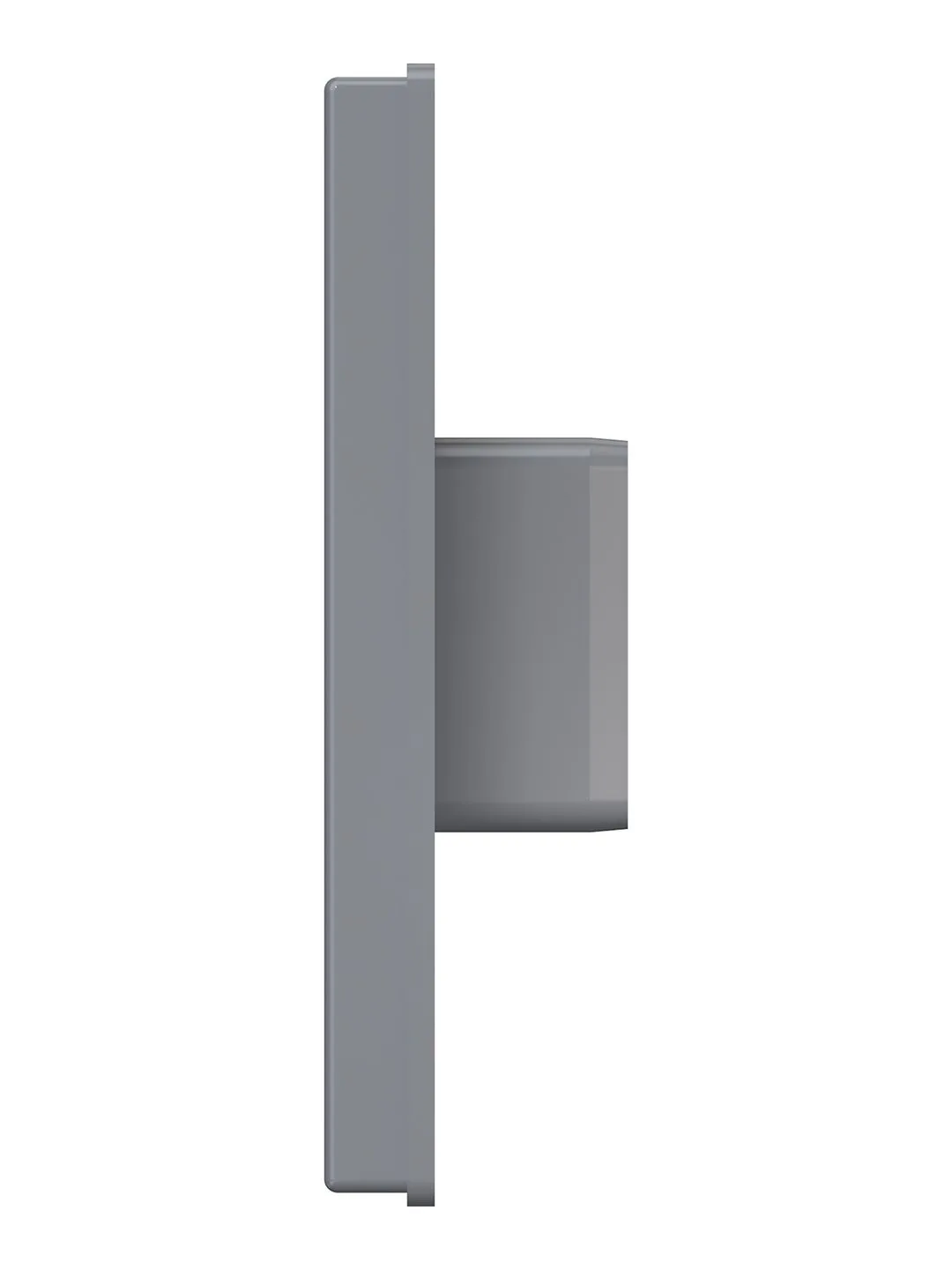 Выход стенной КФ фланец 55х110 жалюзи 150х150 ASA Gray ERA