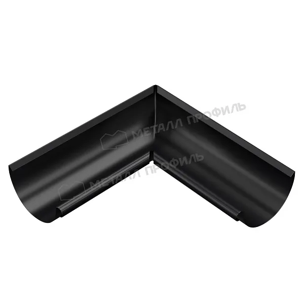 Угол желоба внутренний МЕТАЛЛ ПРОФИЛЬ PURMAN BLACK EDITION D125 Ral 9005