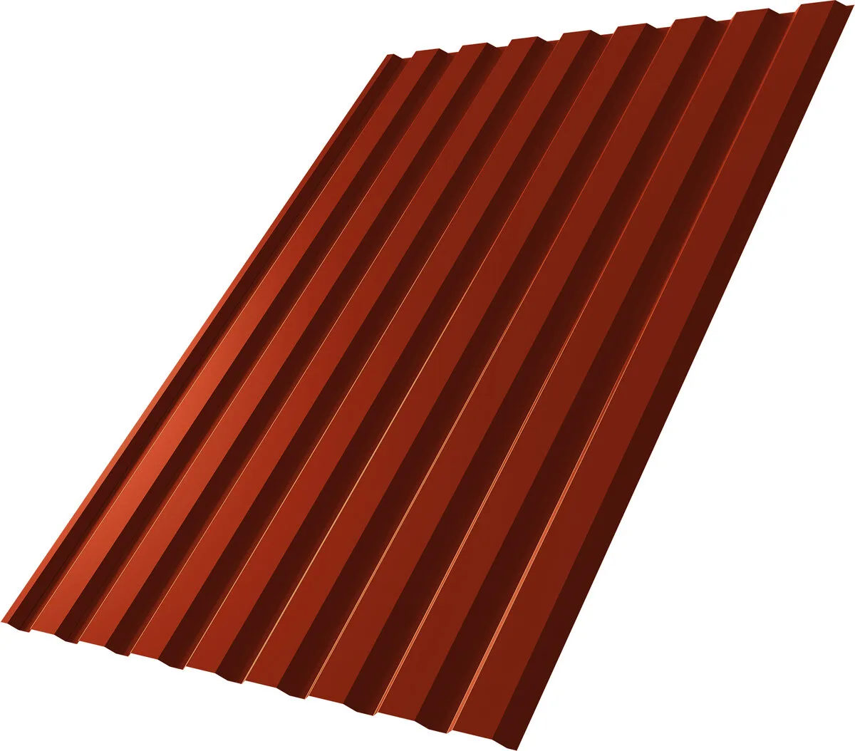 Профнастил С20A Grand Line 0,45 Drap ТХ RAL 8004 терракота