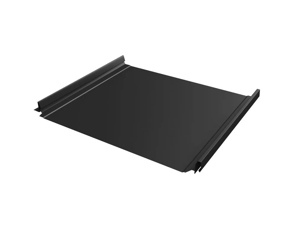 Кровля фальцевая Кликфальц Pro Grand Line 0,5 Quarzit lite RAL 9005 черный