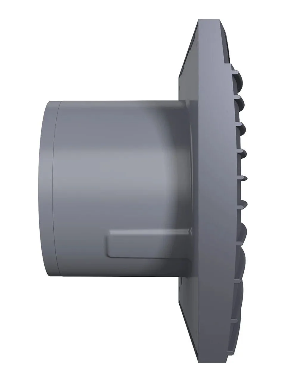 Вентилятор накладной SILENT D100 обратный клапан Dark gray metal DICITI
