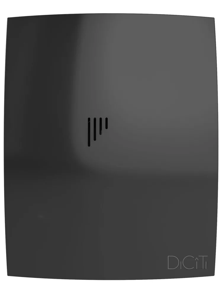 Вентилятор накладной BREEZE D125 обратный клапан Obsidian DICITI