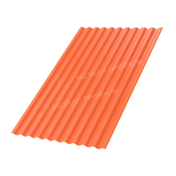 Профлист МЕТАЛЛ ПРОФИЛЬ С-21x1000-A Металл Профиль (ПЭ-01-2004-0,45), RAL2004 Чистый оранжевый