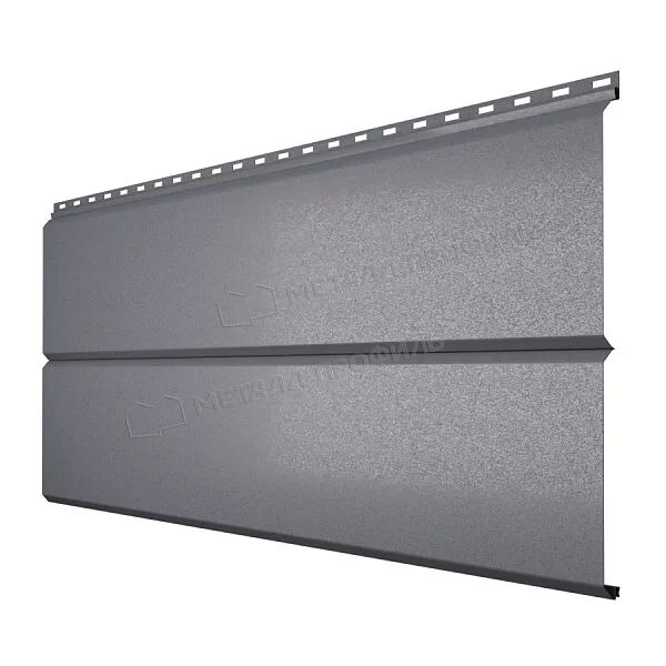 Сайдинг МЕТАЛЛ ПРОФИЛЬ Lбрус-XL-14х335 (VALORI-20-Серый Сланец-0.5)