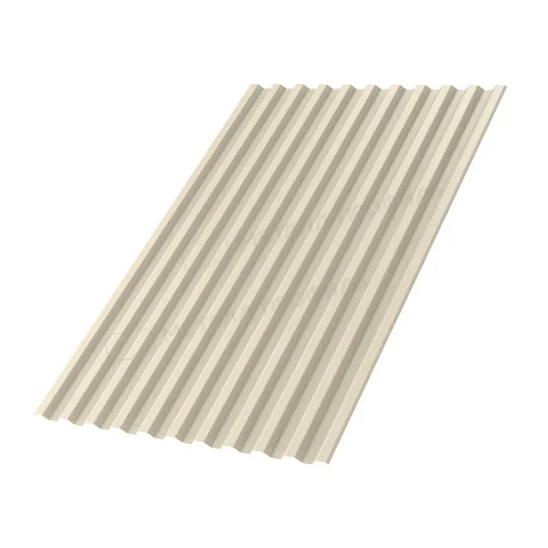Профлист МЕТАЛЛ ПРОФИЛЬ С-21x1000-A NormanMP Металл Профиль (ПЭ-01-1015-0,5), RAL1015 Светлая слоновая кость