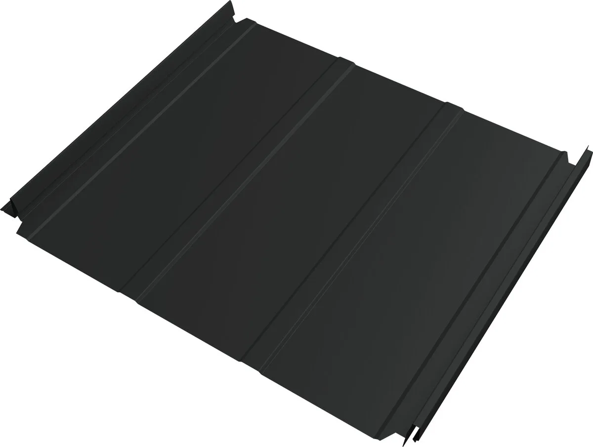 Кликфальц Double Pro Лайн Grand Line 0,5 Полидэкстер TwinColor с пленкой на замках RAL 7016 антрацитово-серый