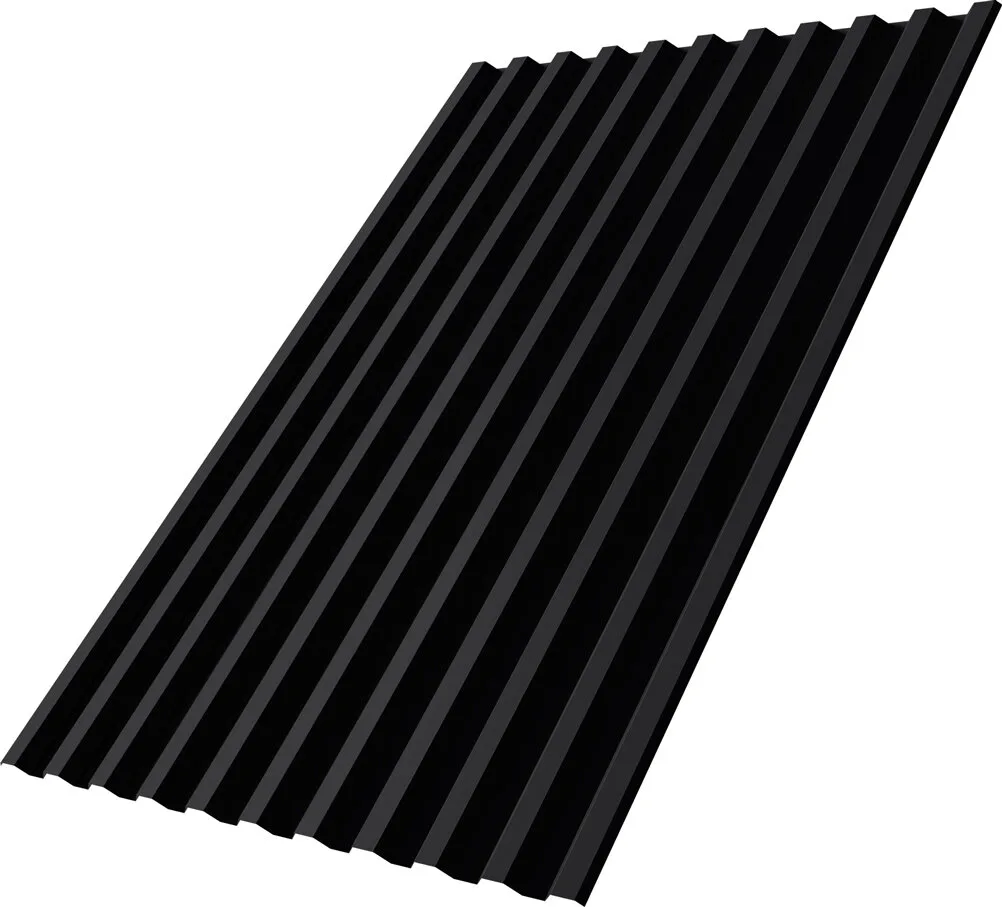 Профнастил С21R Grand Line 0,45 Drap с пленкой TX RAL 9005 черный