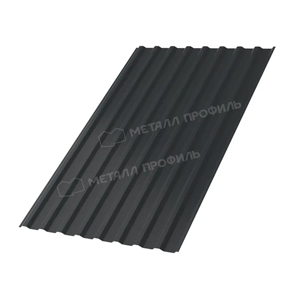Профлист МЕТАЛЛ ПРОФИЛЬ МП-20х1100-B NormanMP Металл Профиль (ПЭ-01-7016-0,5), RAL7016 Серый антрацит