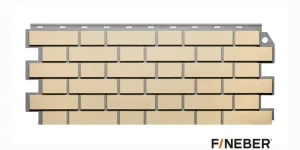 Фасадная панель FineBer Дачный Клинкерный кирпич, Желтый
