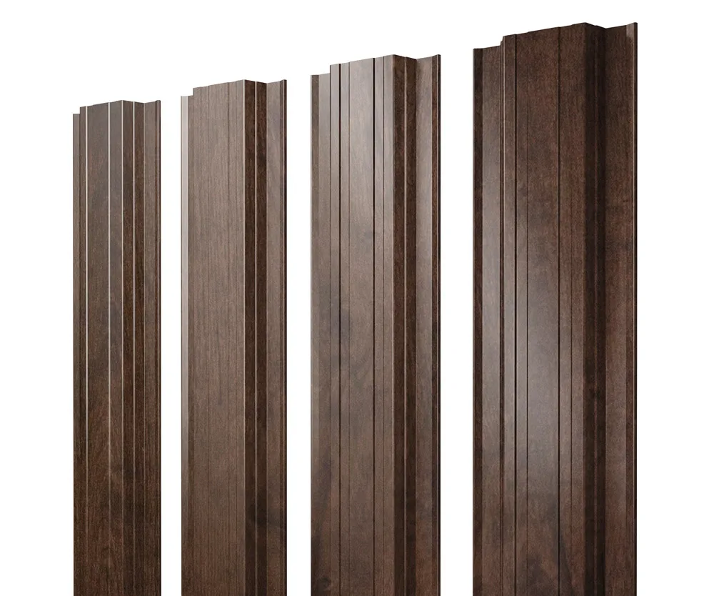 Штакетник Прямоугольный с прямым резом 0,45 Print-Double Elite Antique Wood