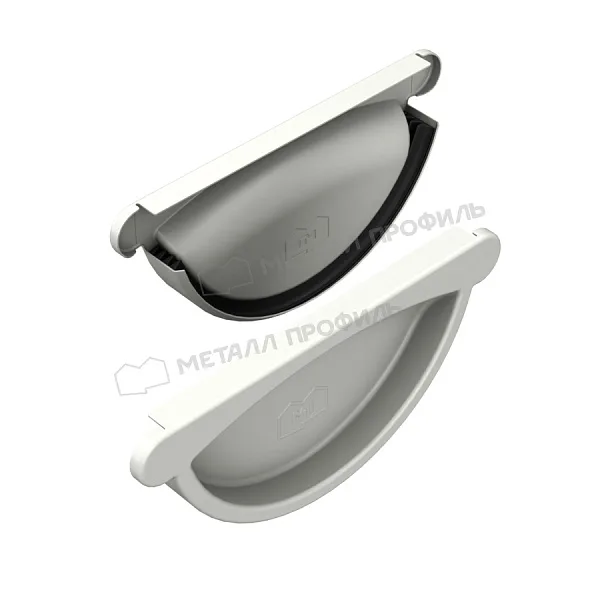 Заглушка желоба МЕТАЛЛ ПРОФИЛЬ Foramina PUR D150 Ral 9010