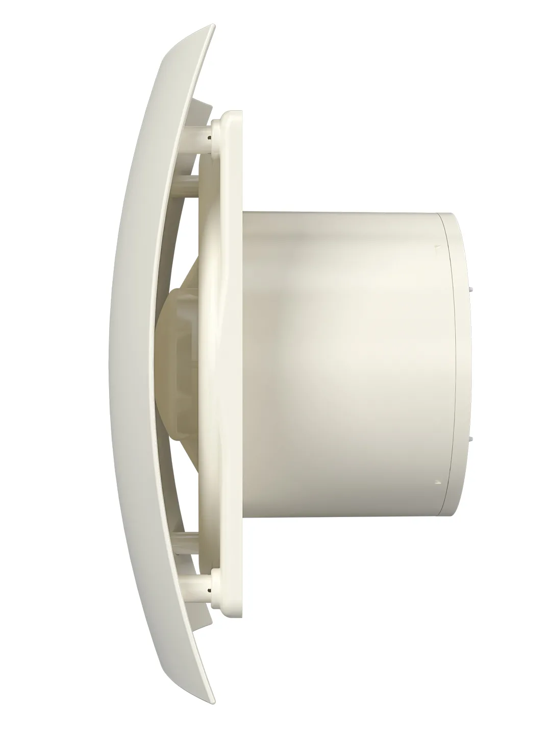 Вентилятор накладной BREEZE D125 обратный клапан Ivory DICITI