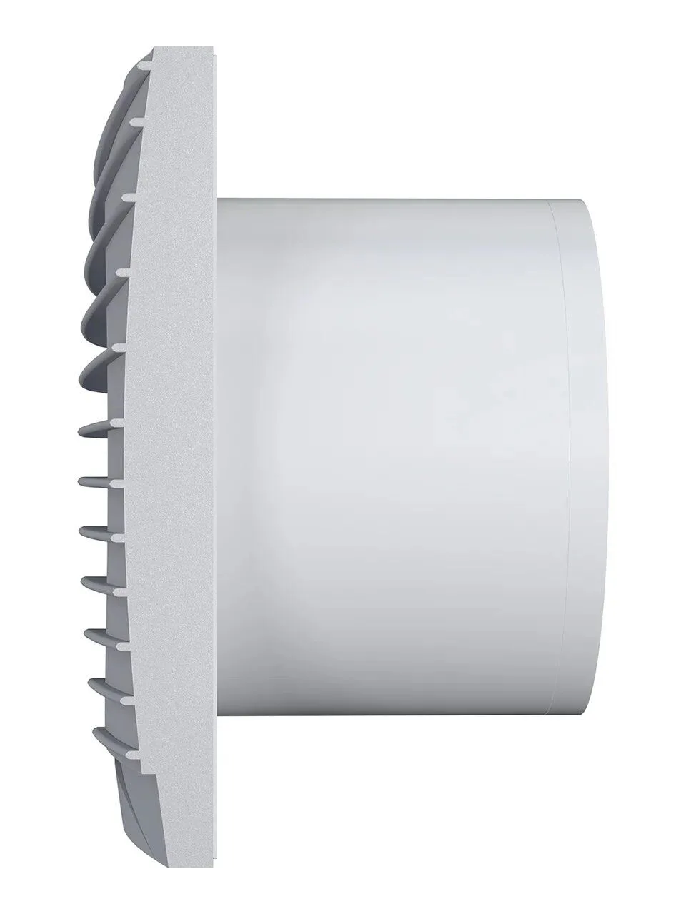 Вентилятор накладной SILENT D125 обратный клапан Gray metal DICITI