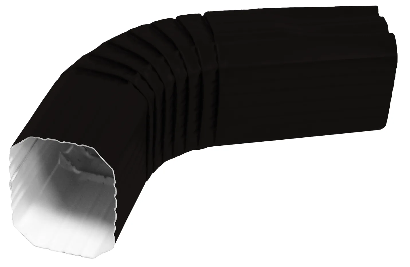 Колено прямоугольное Vortex Matt RAL 9005 черный
