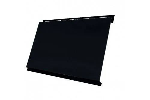 Сайдинг "Вертикаль" 0,2 м classic 0,45 м Drap с пленкой RAL 9005 черный