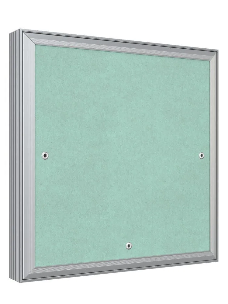 Люк ревизионный D Ceramo Base 300х300 скрытый монтаж съемный алюминий EVECS