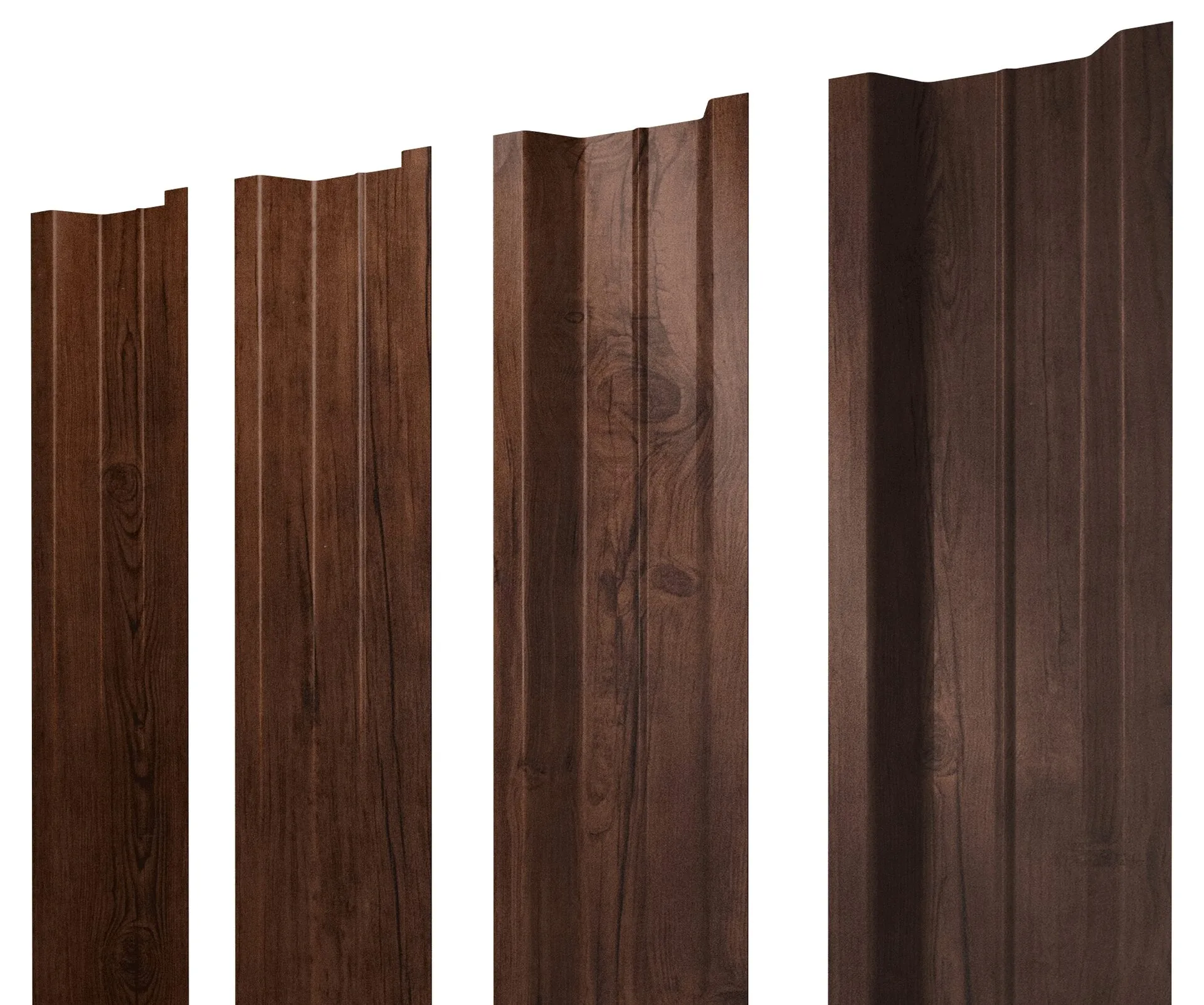 Штакетник П-образный В с прямым резом 0,45 Print Premium Cherry Wood Fresh TwinColor